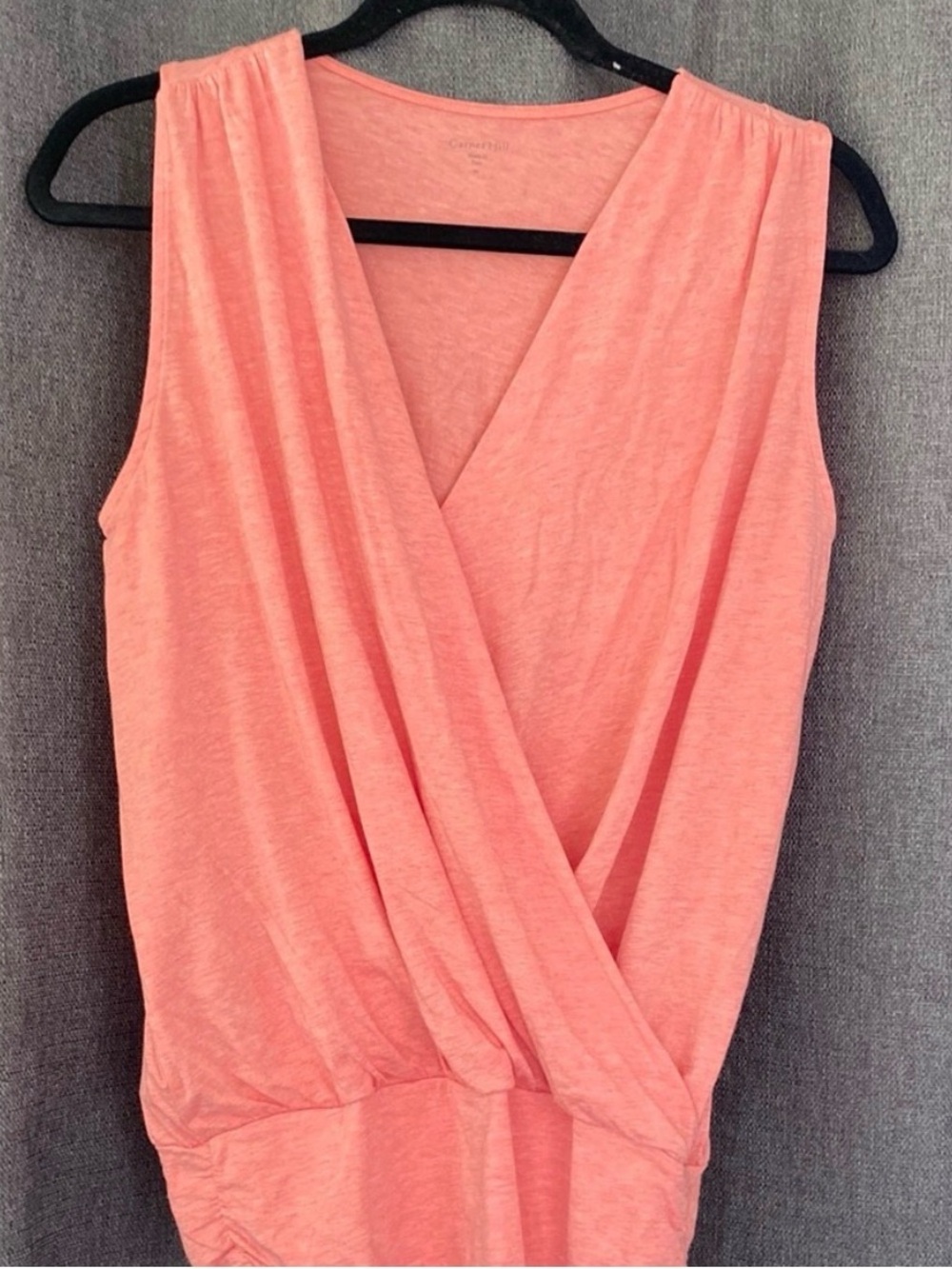 Garnet Hill Essential Surplice Tank—Organic Pima Cotton